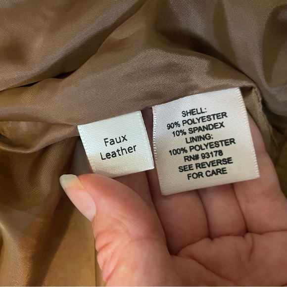 Philosophy Light Brown Faux Suede Jacket - Picture 3 of 4